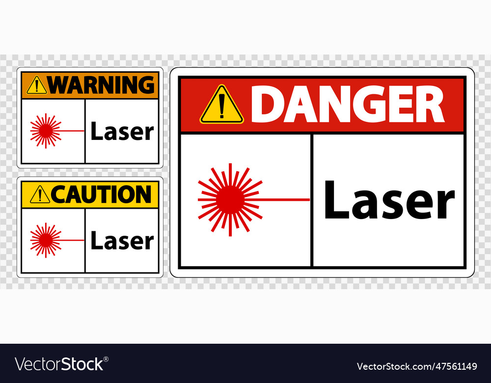 Laser symbol sign symbol sign isolate Royalty Free Vector