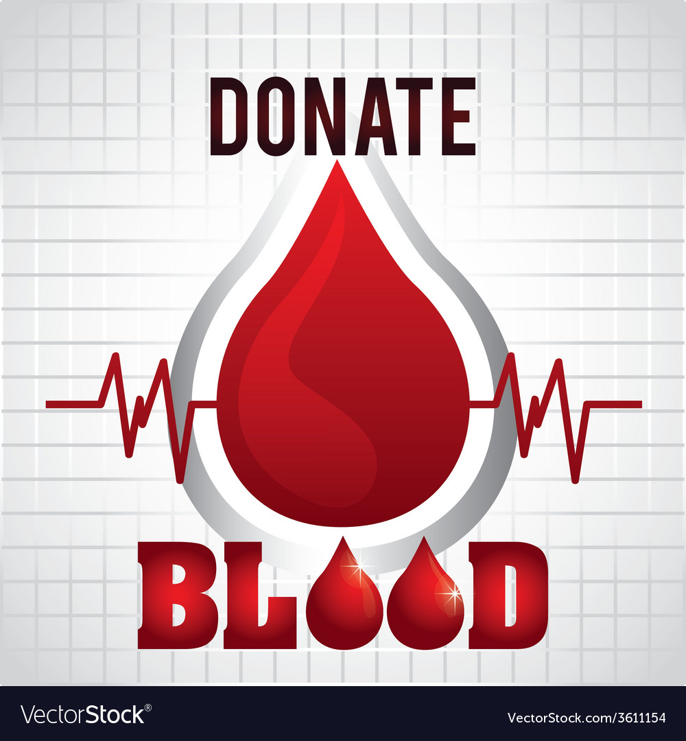 Donate blood Royalty Free Vector Image - VectorStock