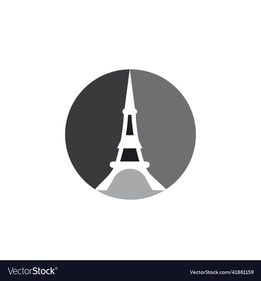 Eifel tower logo Royalty Free Vector Image - VectorStock