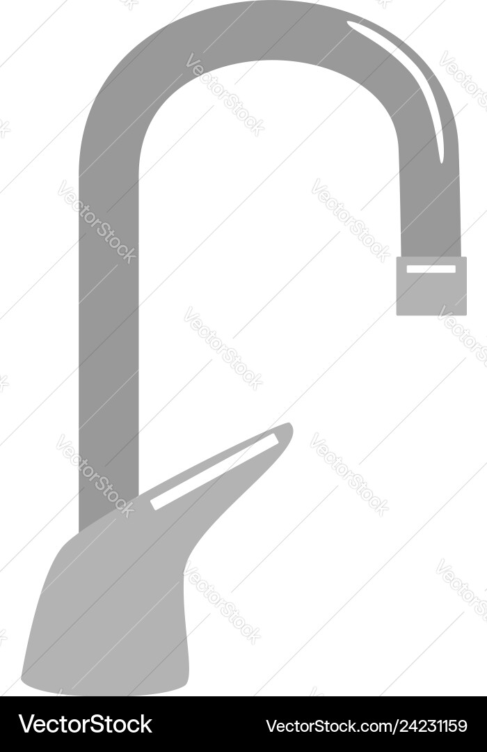 Faucet water icon flat isolated Royalty Free Vector Image