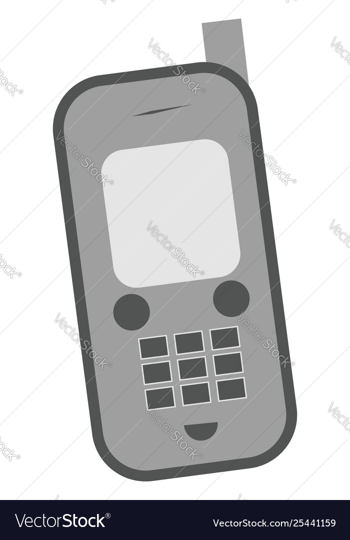 Happy cellphone or color Royalty Free Vector Image