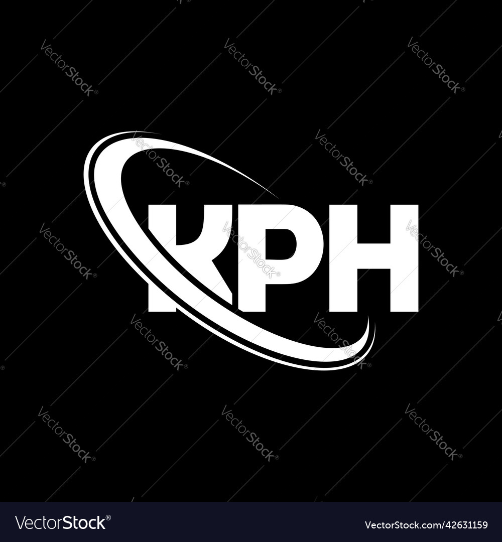 Kph logo kph letter kph letter logo design Vector Image