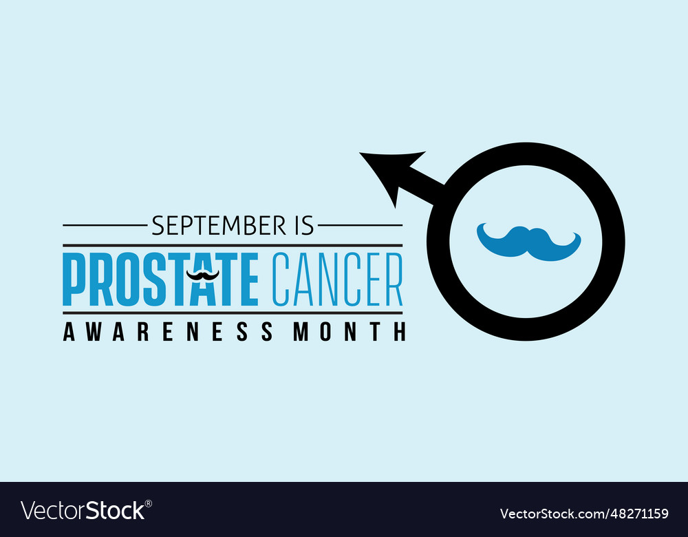 National Prostate Cancer Awareness Month Banner Vector Image