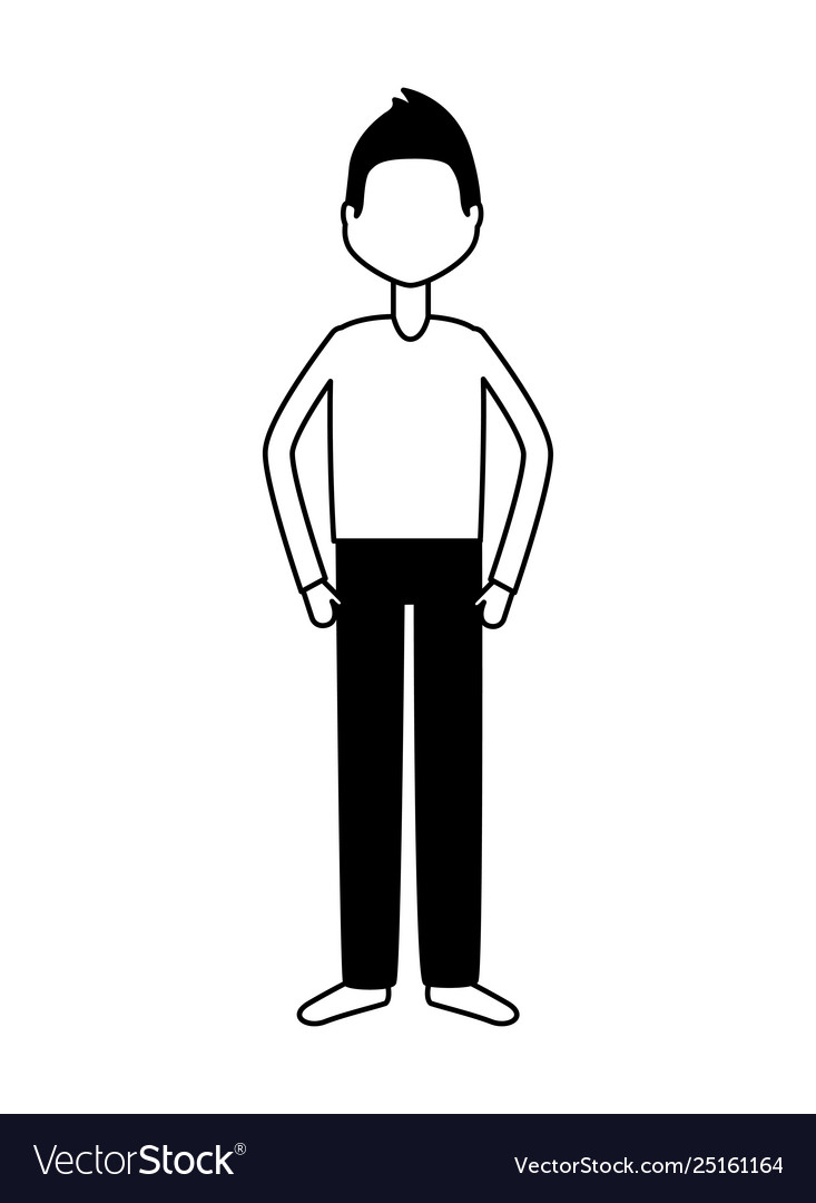 Man Character Male Royalty Free Vector Image - Vectorstock