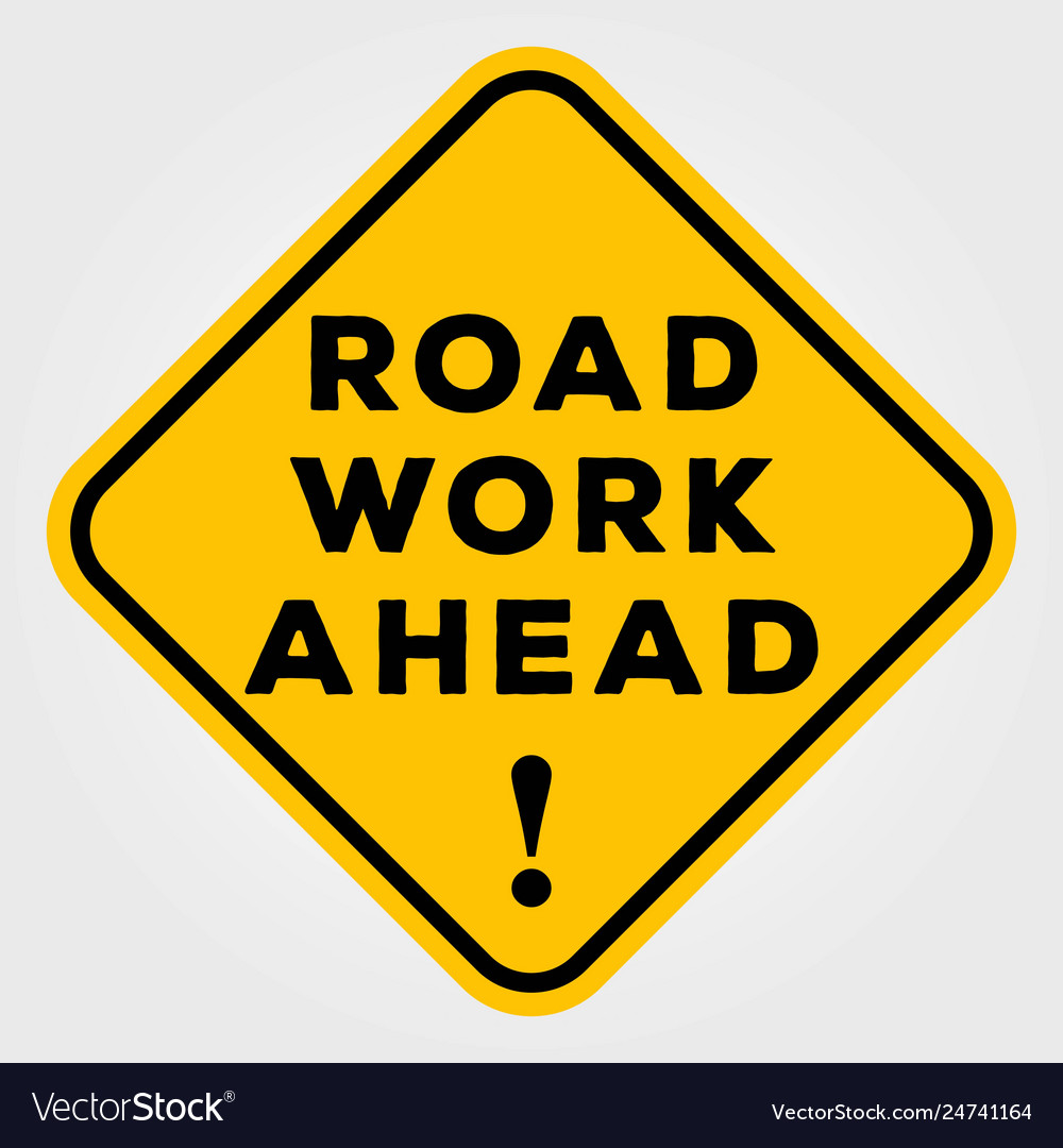 Printable Road Work Ahead Sign - Printable Word Searches