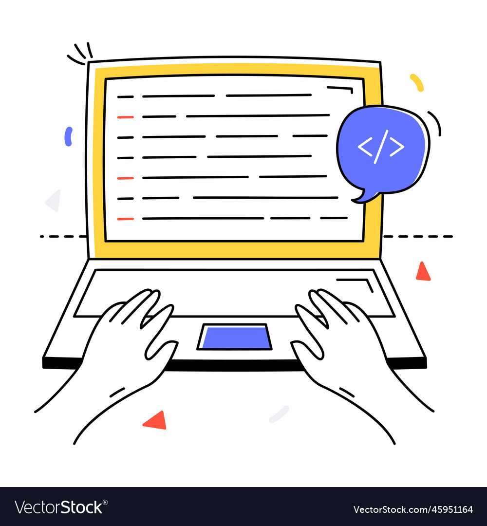 Software coding Royalty Free Vector Image - VectorStock