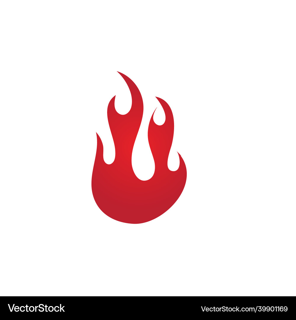 Fire flame design template Royalty Free Vector Image