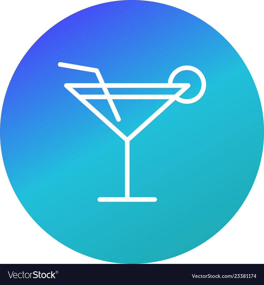 Cocktail icon Royalty Free Vector Image - VectorStock