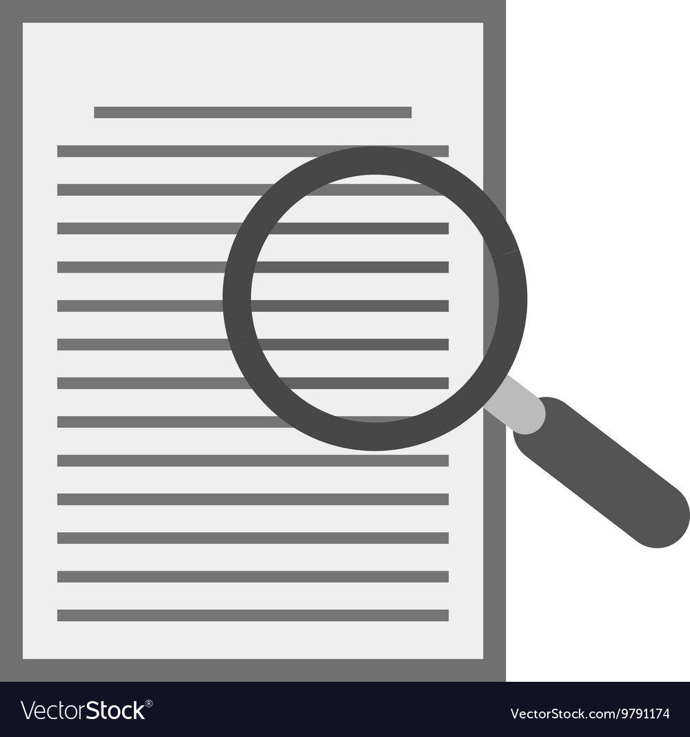 Find in document Royalty Free Vector Image - VectorStock