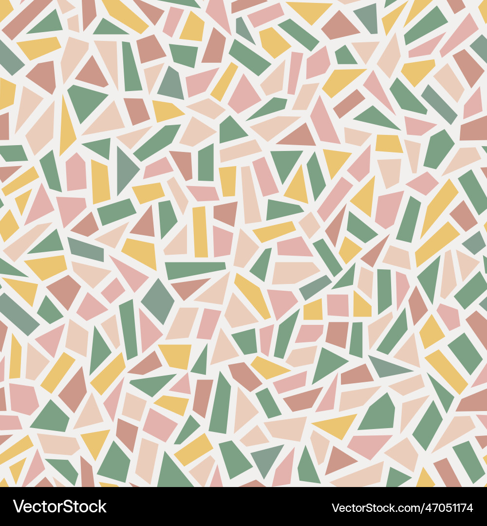 Terrazzo abstract seamless pattern stone Vector Image