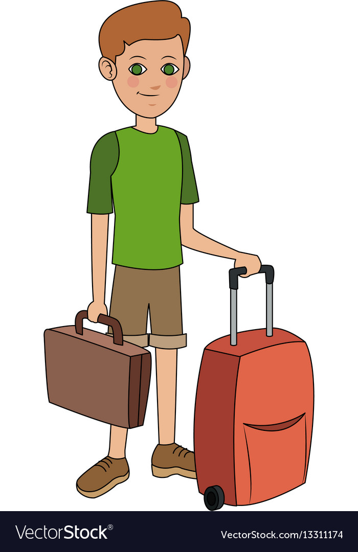 Tourist travel icon image Royalty Free Vector Image