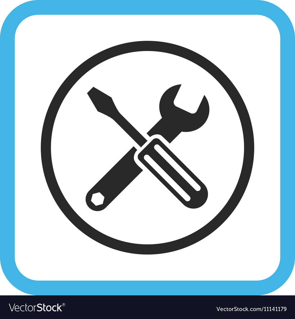 Options icon in a frame Royalty Free Vector Image