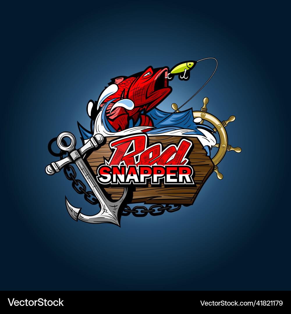 Red snapper Royalty Free Vector Image - VectorStock