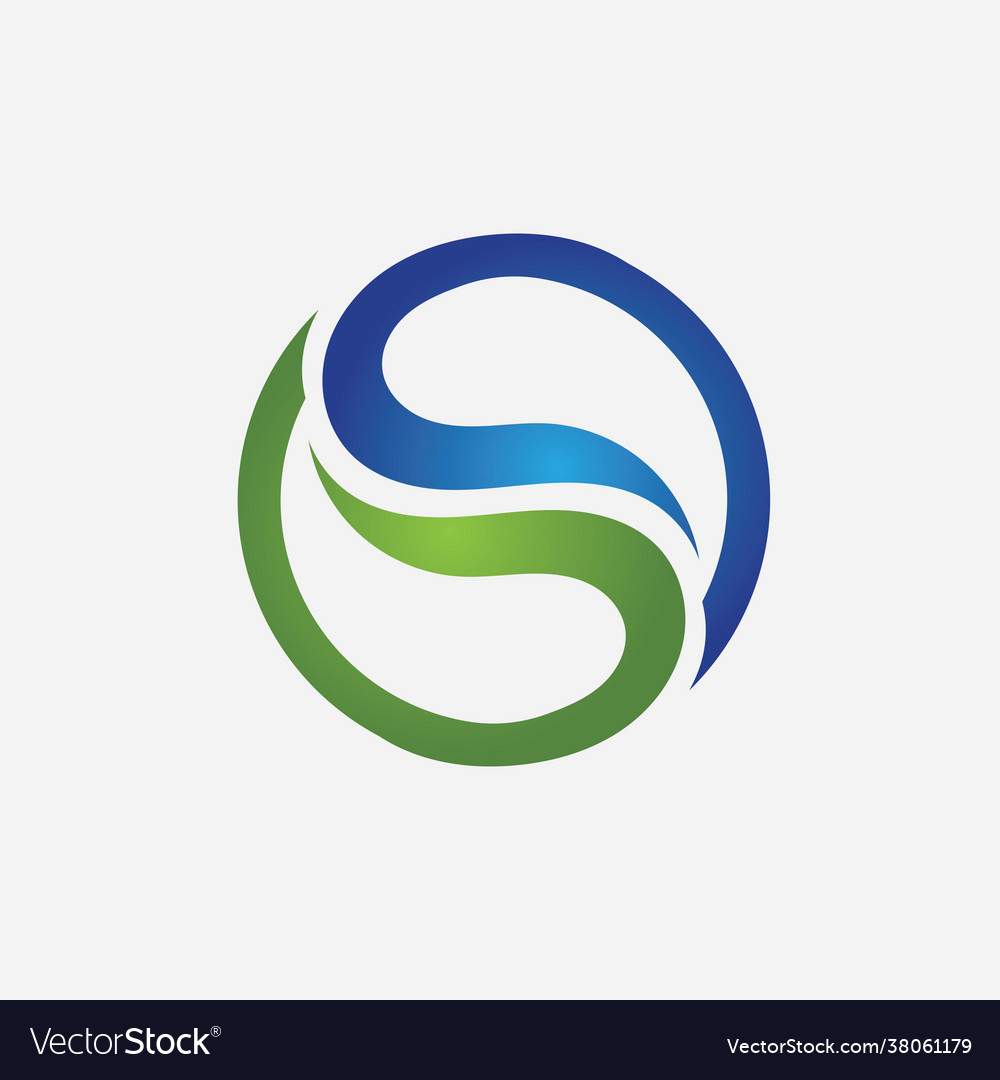 S logo business corporate design Royalty Free Vector Image