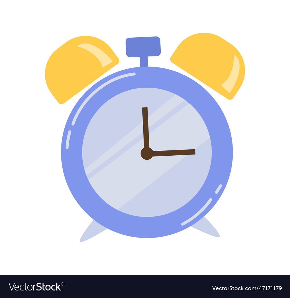 School clock concept Royalty Free Vector Image