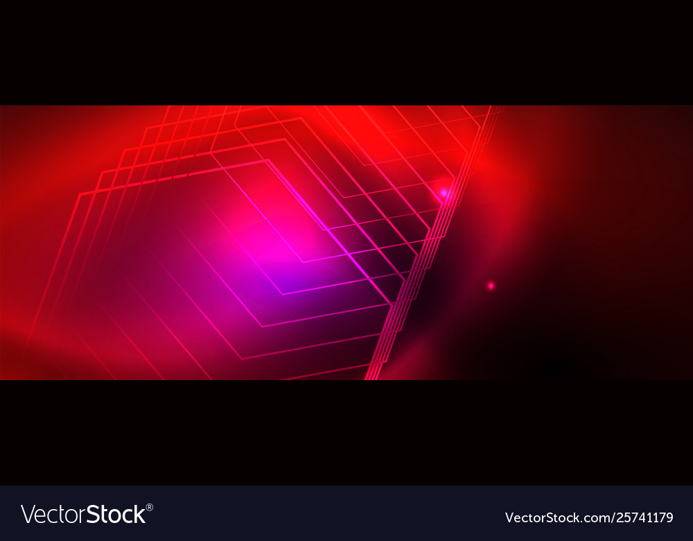 Shiny glowing design background neon style lines Vector Image