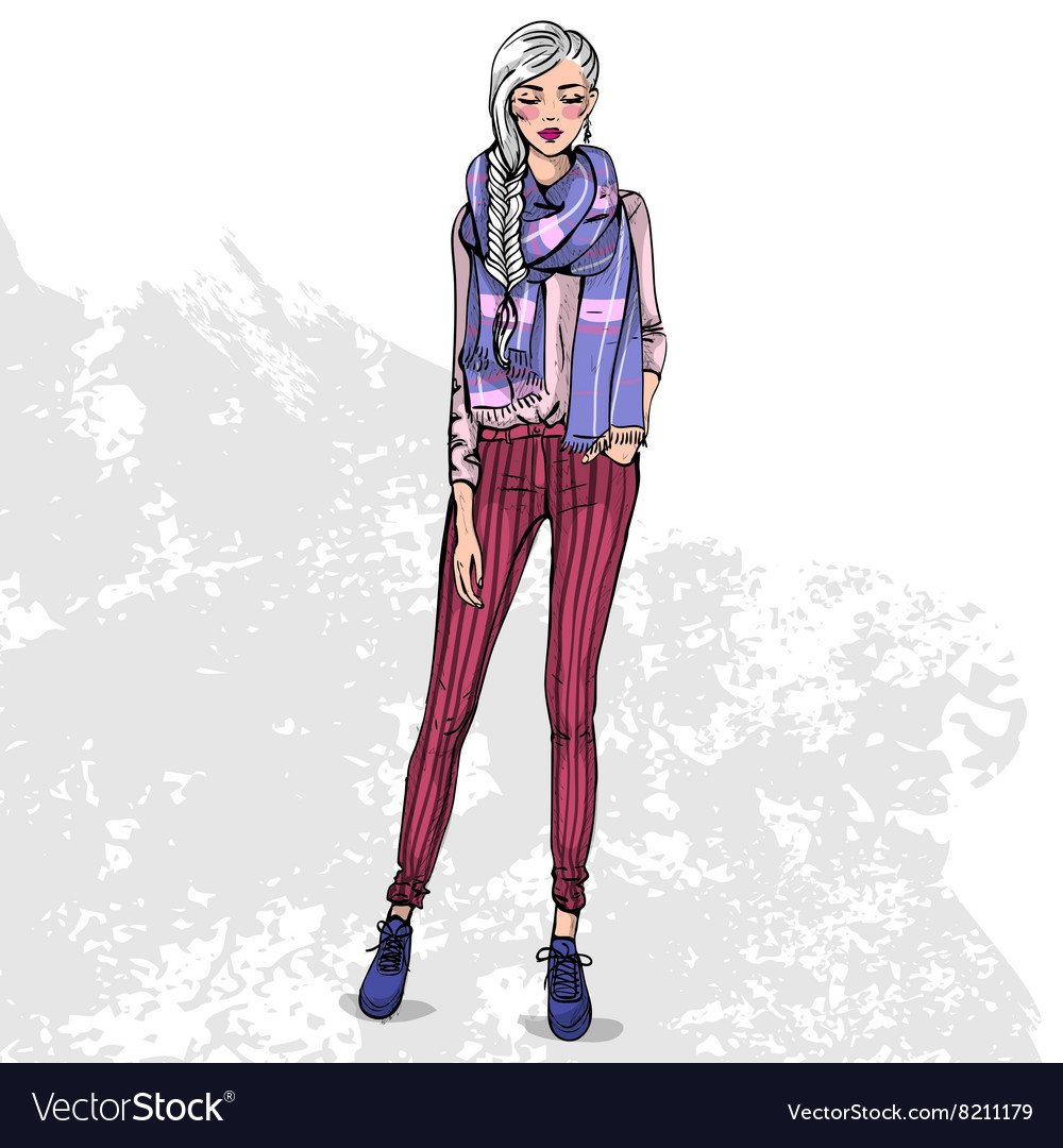 Trendy color look Royalty Free Vector Image - VectorStock