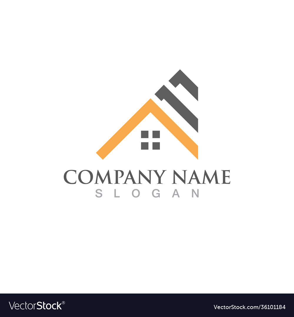 Home and building logo image Royalty Free Vector Image