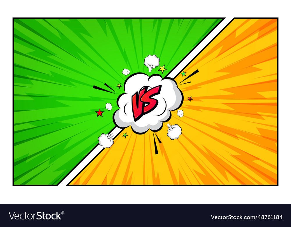 Retro comic green and yellow background Royalty Free Vector