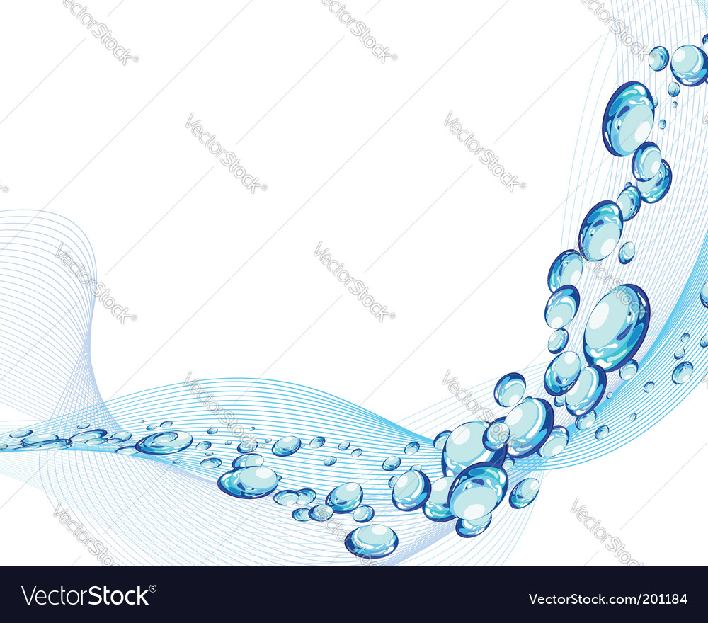 Water background Royalty Free Vector Image - VectorStock