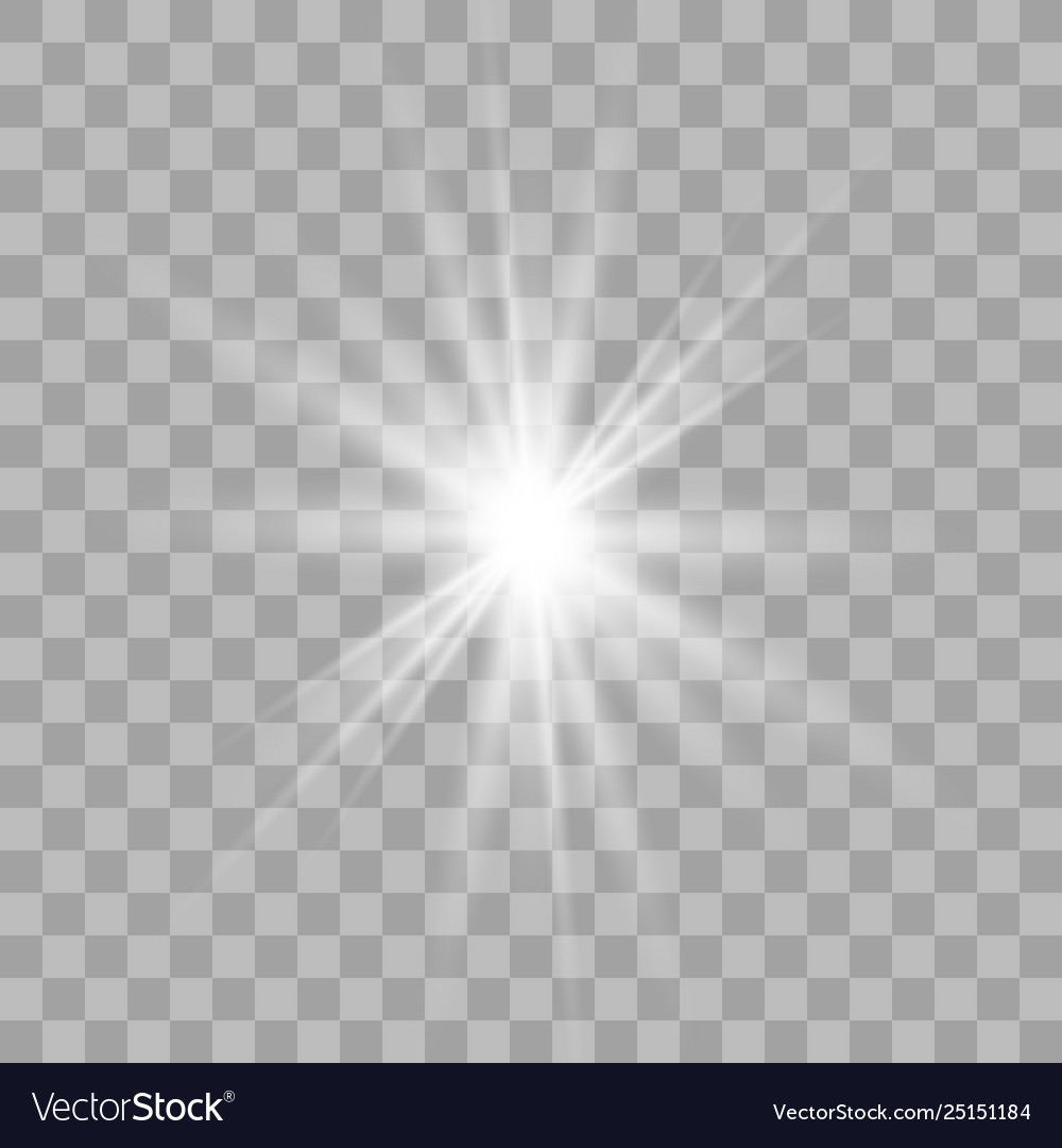 White glow light effect Royalty Free Vector Image