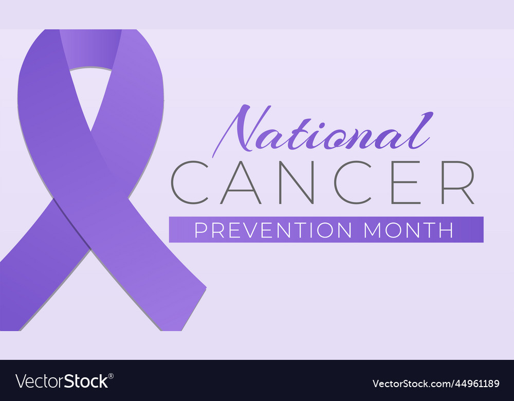 National cancer prevention month background banner