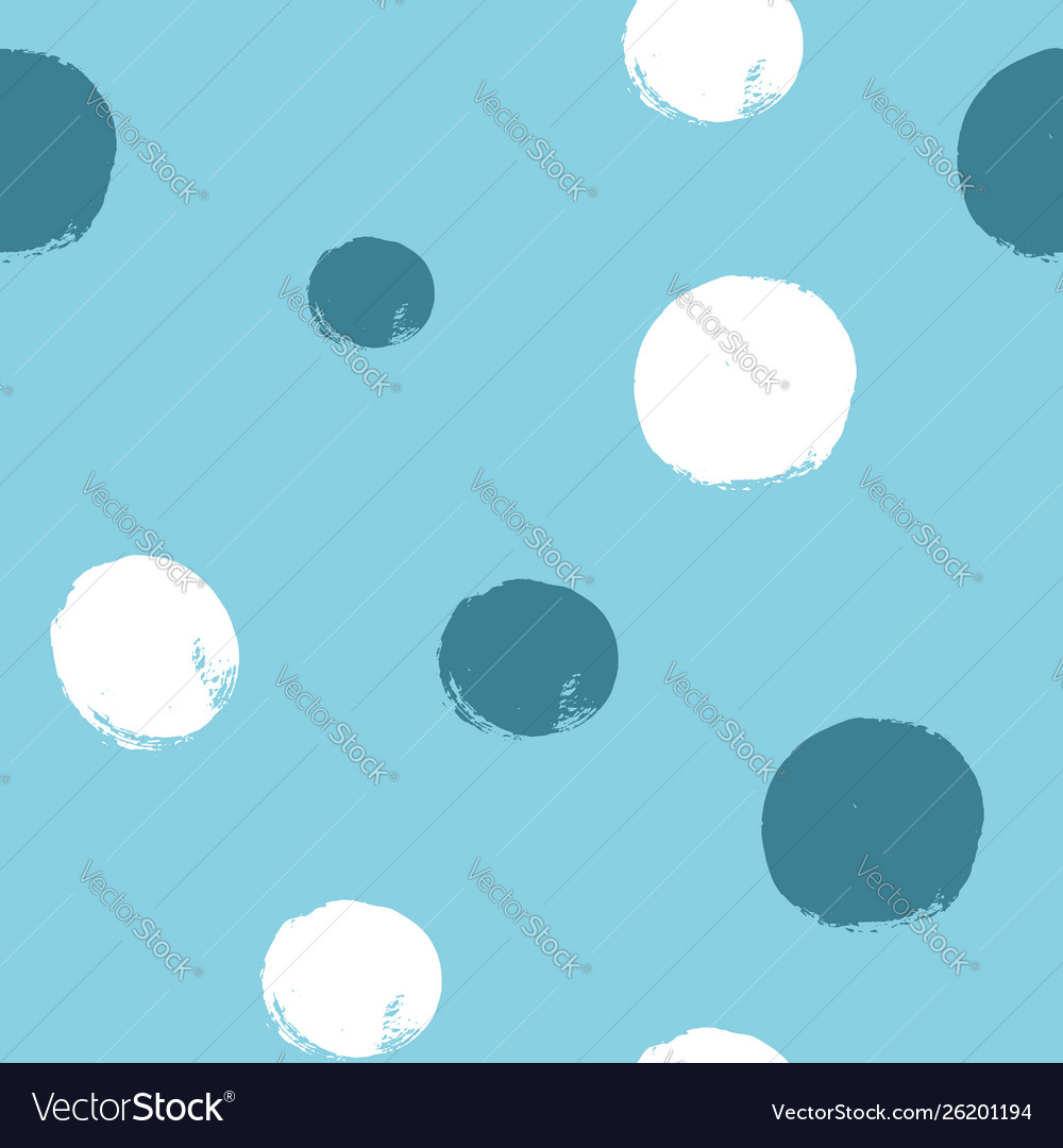 Hand drawn pastel blue seamless pattern vector image Hand drawn pastel blue seamless pattern