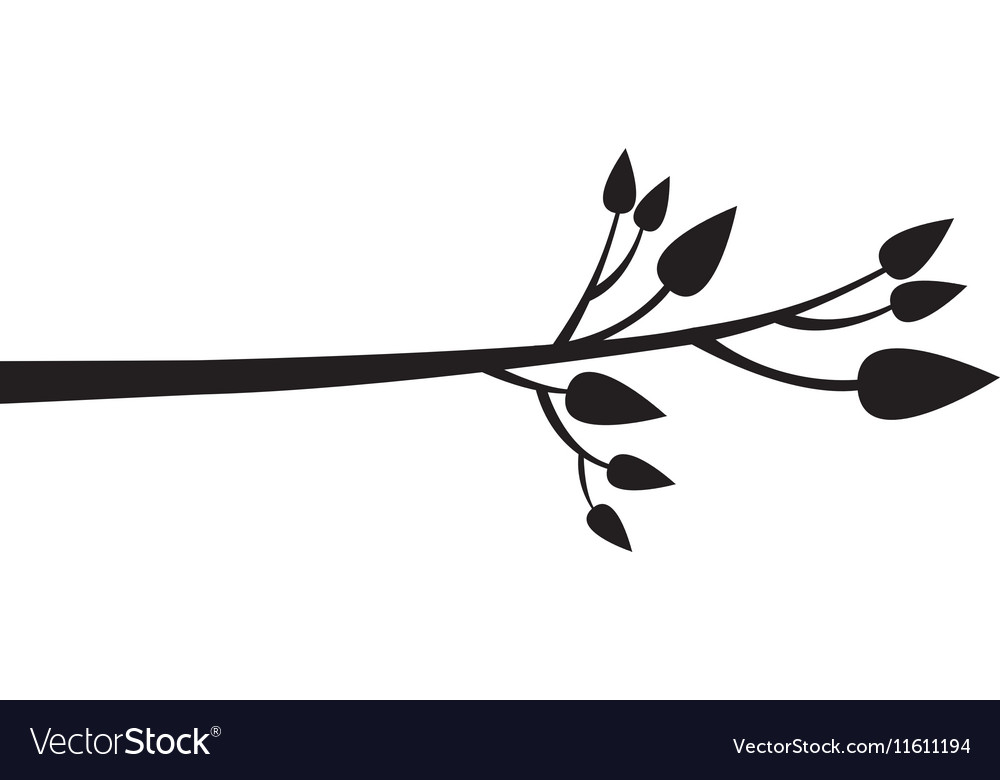 Tree branch icon image Royalty Free Vector Image