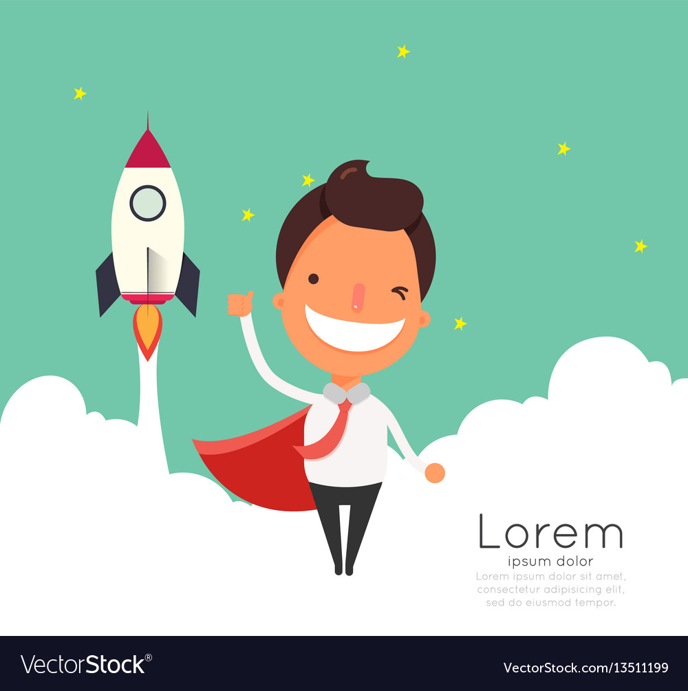 Business cartoon characters for start up concept Vector Image