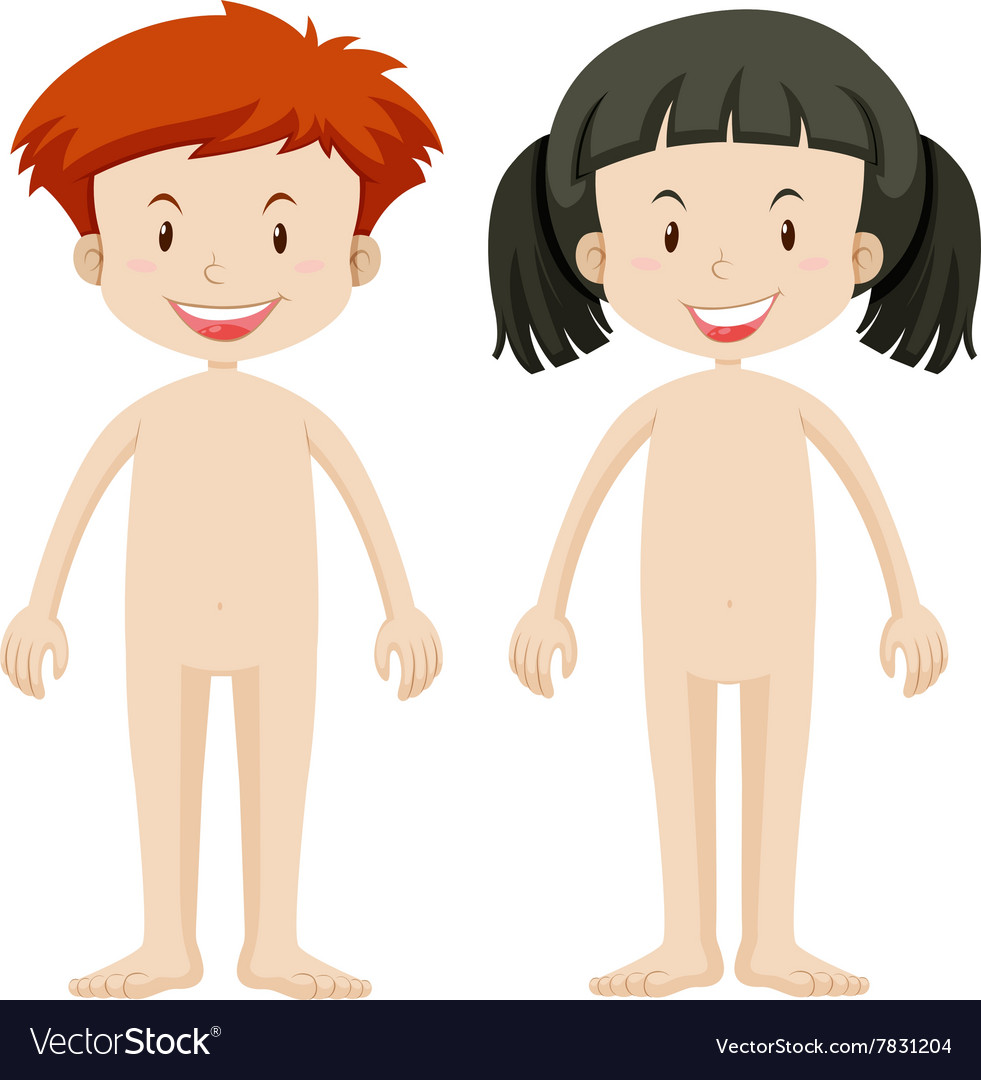 Body Parts Of Boy And Girl Royalty Free Vector Image