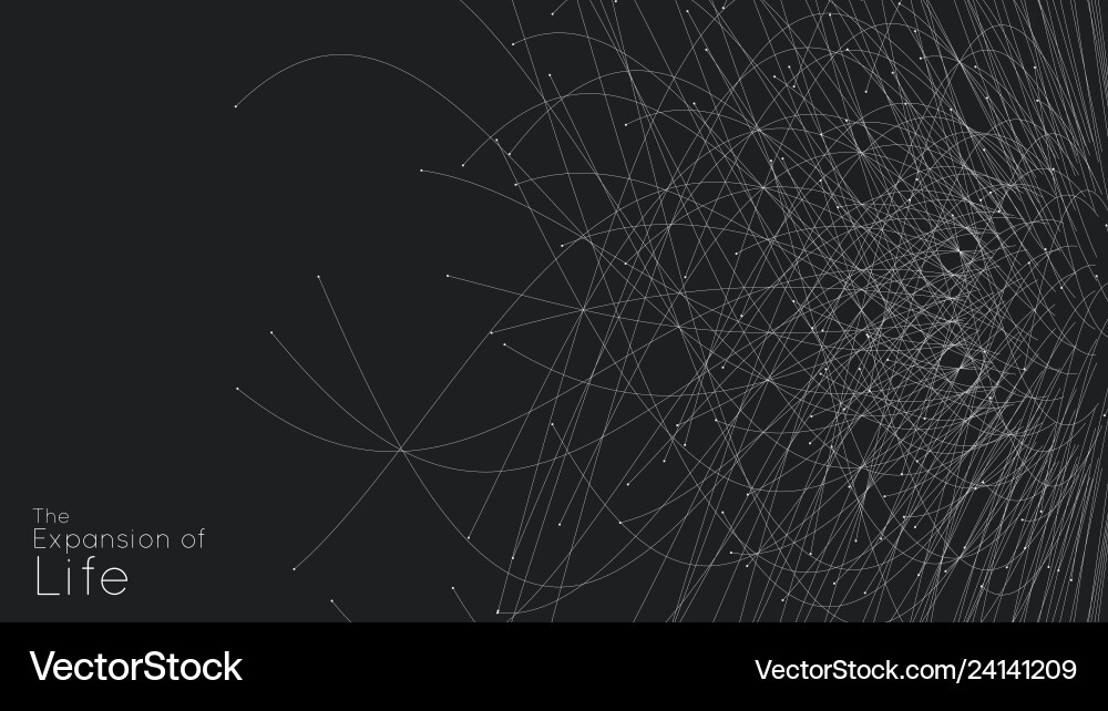Expansion of life sphere explosion Royalty Free Vector Image