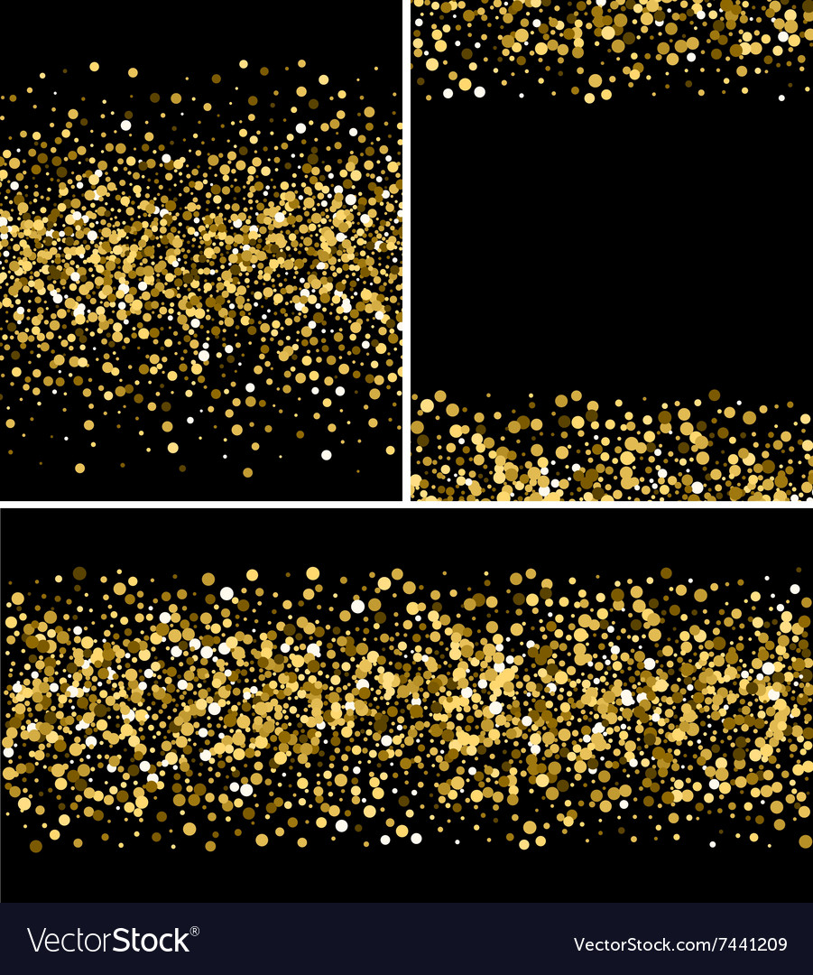 Gold glitter background Royalty Free Vector Image