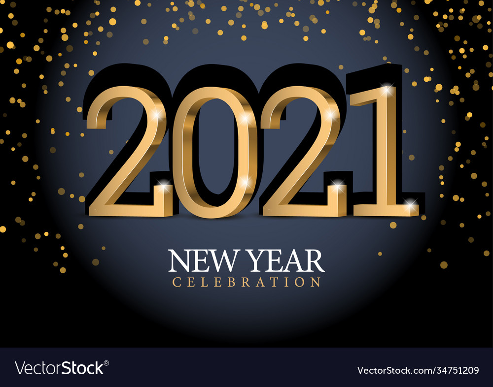 Text design 2021 Royalty Free Vector Image - VectorStock