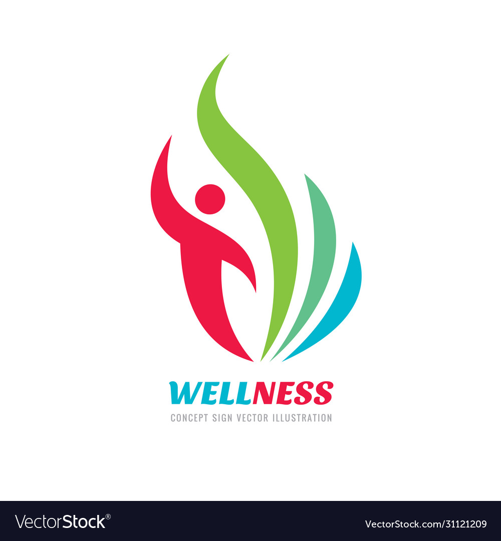 wellness-business-logo-concept-royalty-free-vector-image