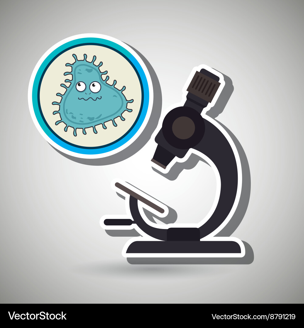 Bacteriology concept design Royalty Free Vector Image