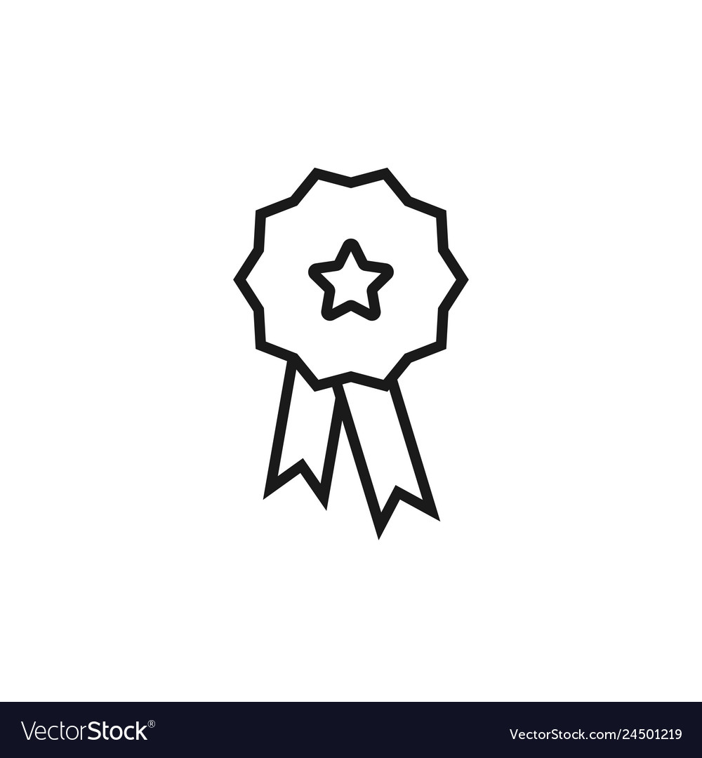 Medal icon graphic design template Royalty Free Vector Image