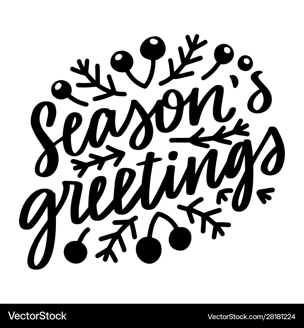 Christmas quote Royalty Free Vector Image - VectorStock
