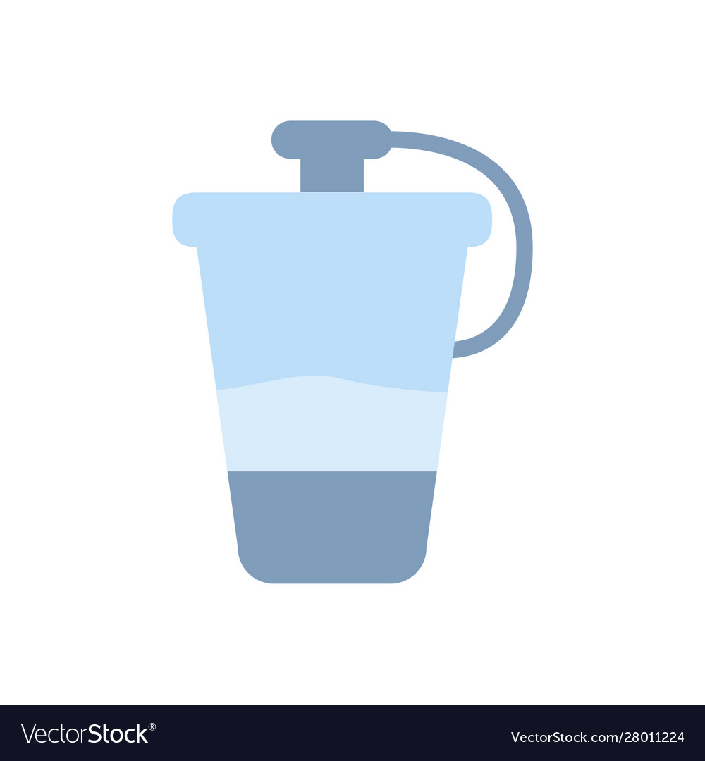 Isolated gym water bottle icon flat design Vector Image