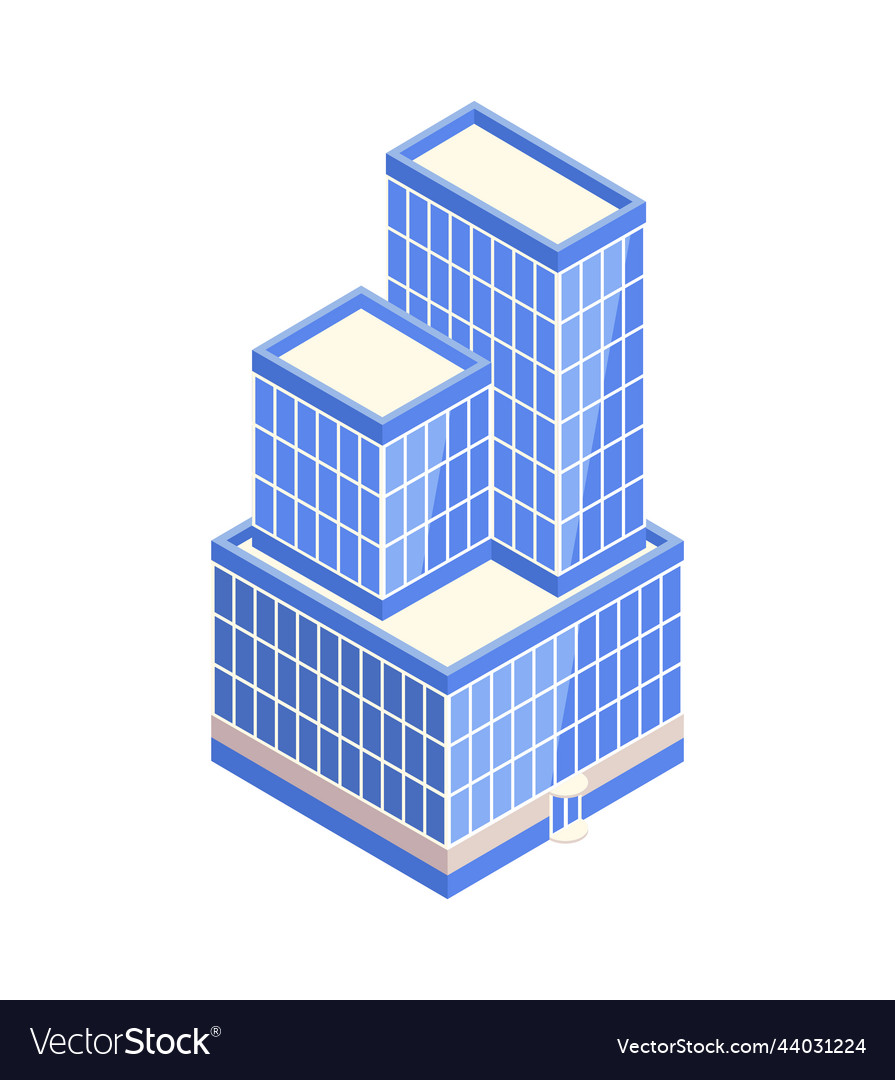 Modern building icon Royalty Free Vector Image