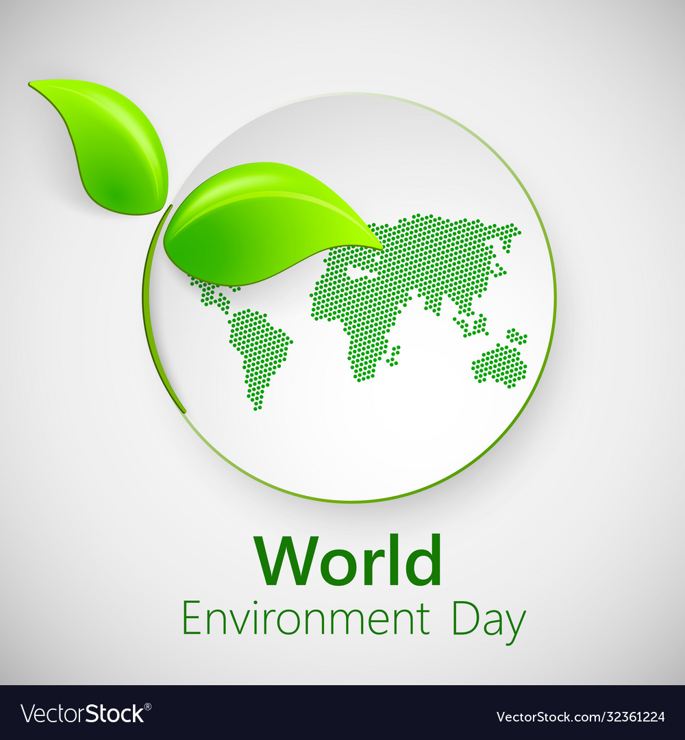 World environment day concept banner for Vector Image