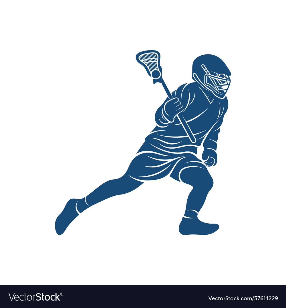 Sport lacrosse design creative logo Royalty Free Vector