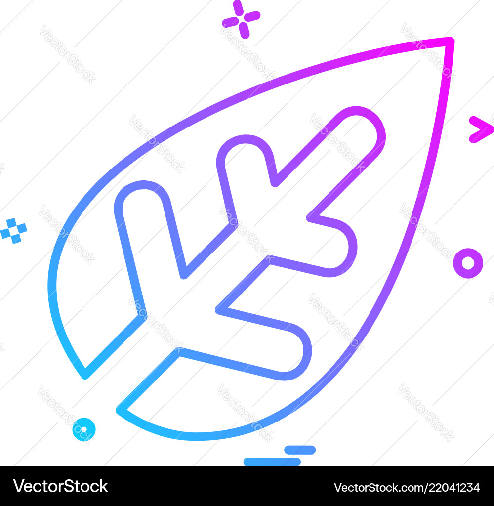 Leaf icon design Royalty Free Vector Image - VectorStock