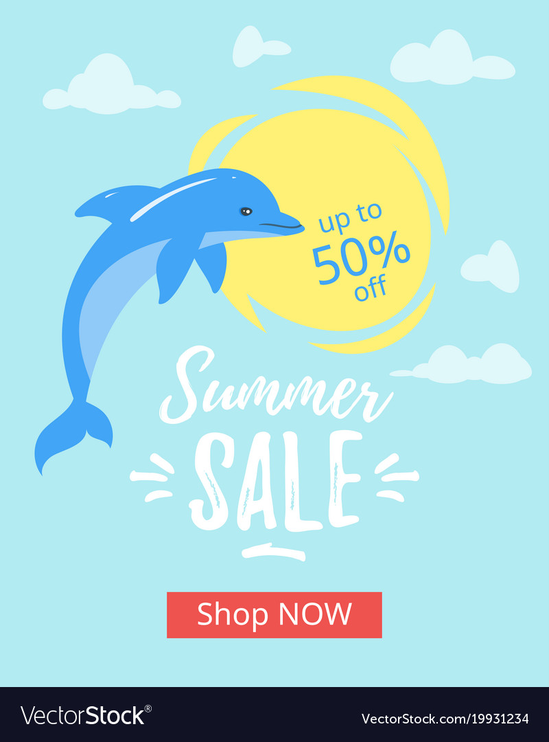Summer Sale Banner Royalty Free Vector Image Vectorstock