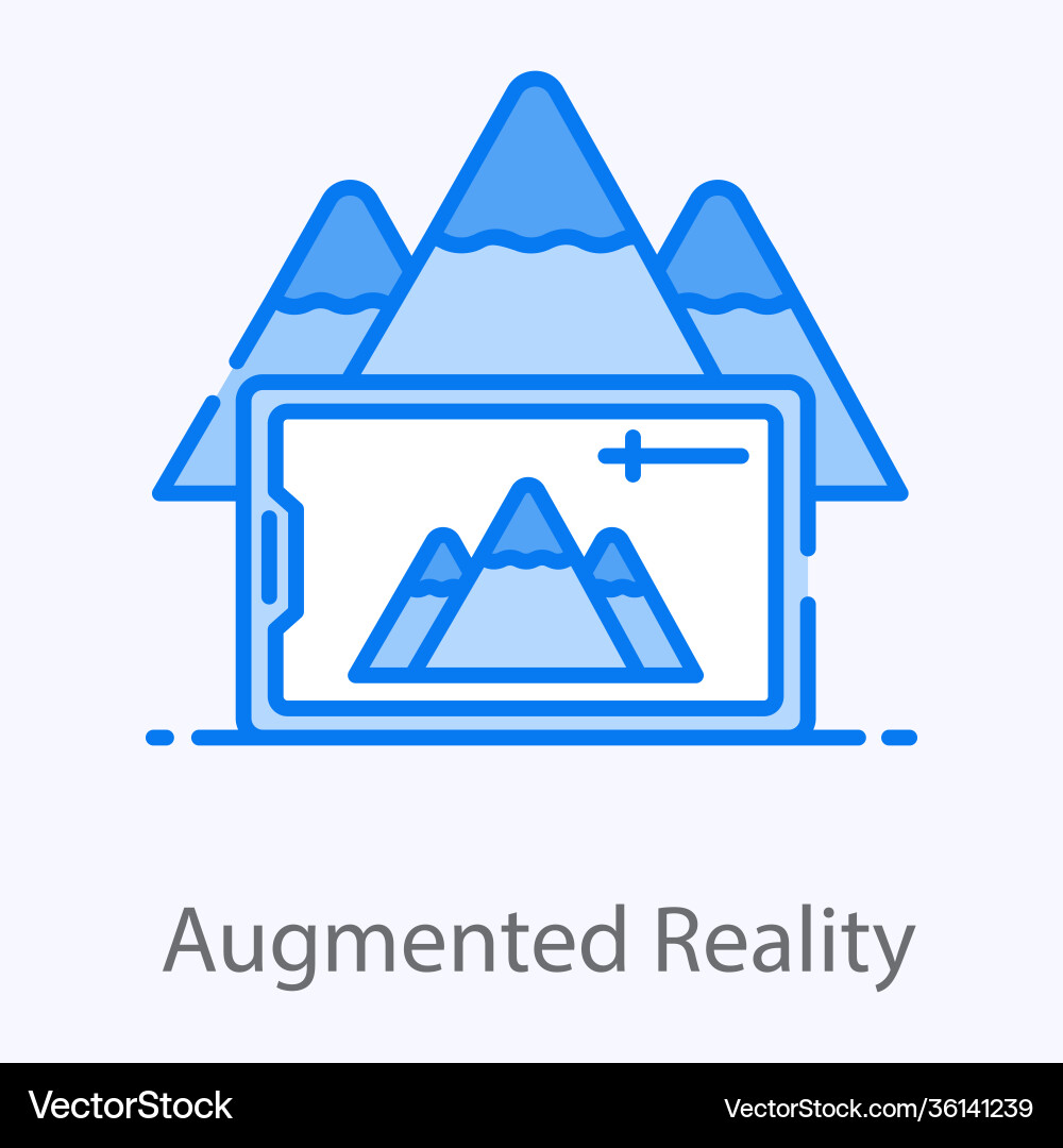 Augmented reality Royalty Free Vector Image - VectorStock