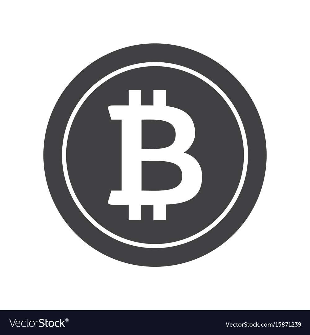 Black bitcoin icon Royalty Free Vector Image - VectorStock