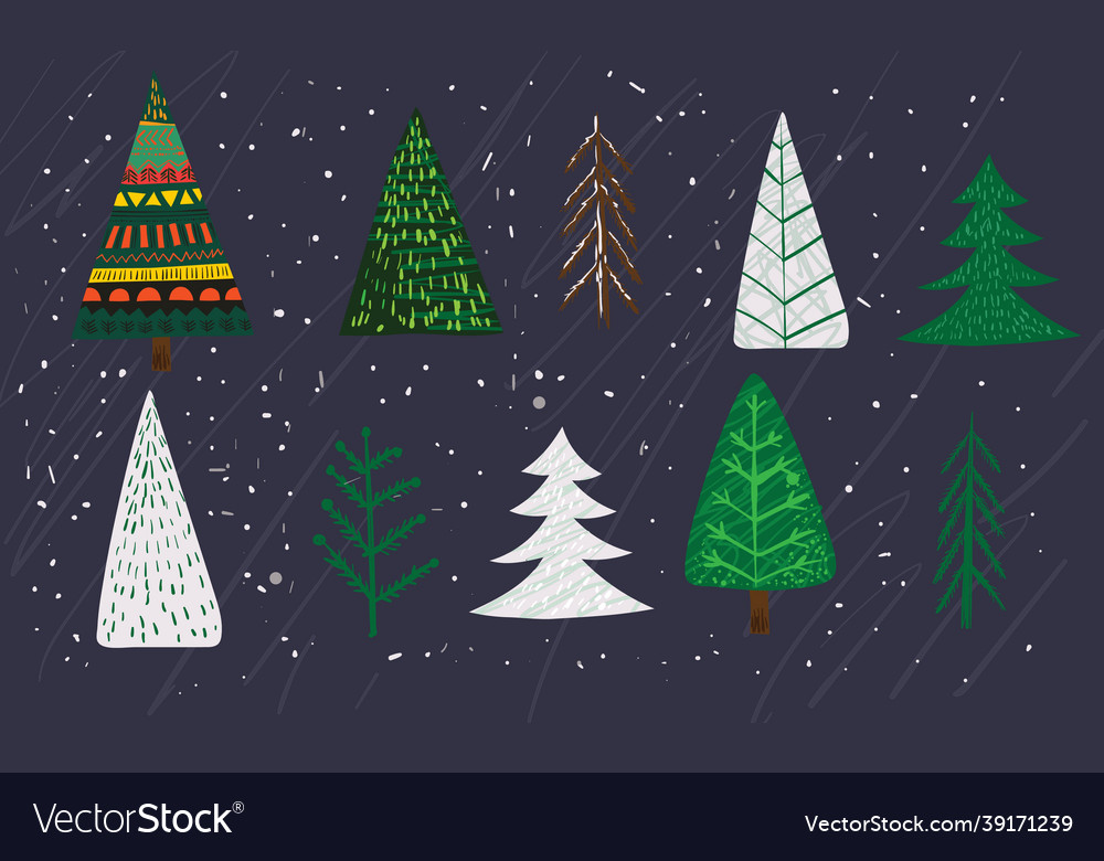 Hand drawing trendy abstract Royalty Free Vector Image