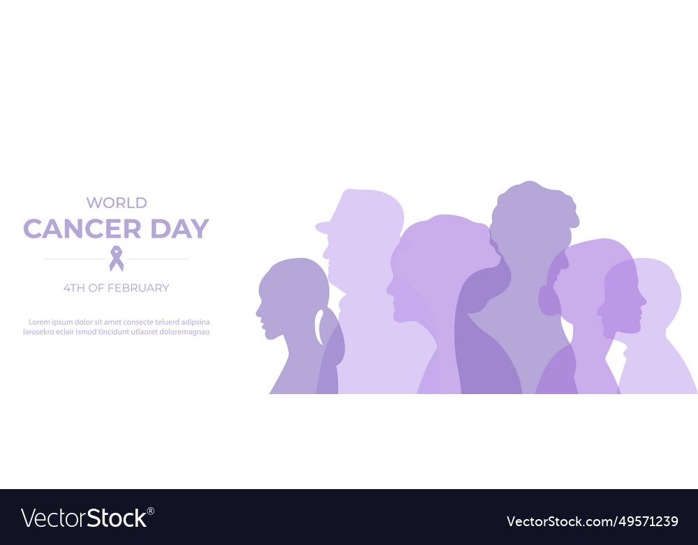 World cancer day banner10 Royalty Free Vector Image