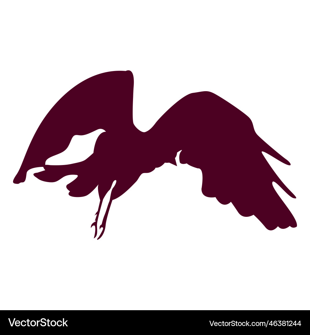 Bird flying in the air Royalty Free Vector Image