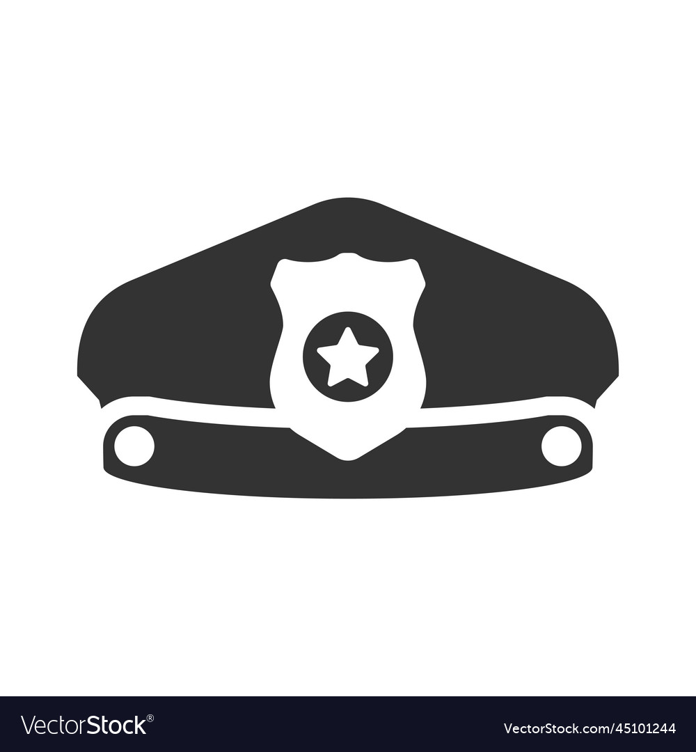 Police hat icon Royalty Free Vector Image - VectorStock