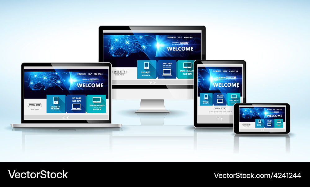 Web design concept Royalty Free Vector Image - VectorStock
